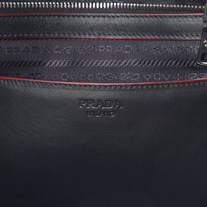 Prada City Calf Sport Tote Black Rosso 6 of 8