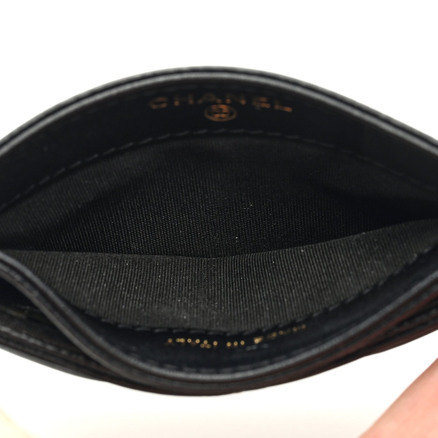 Chanel Caviar Quilted Filigree Card Holder Black 5 of 7