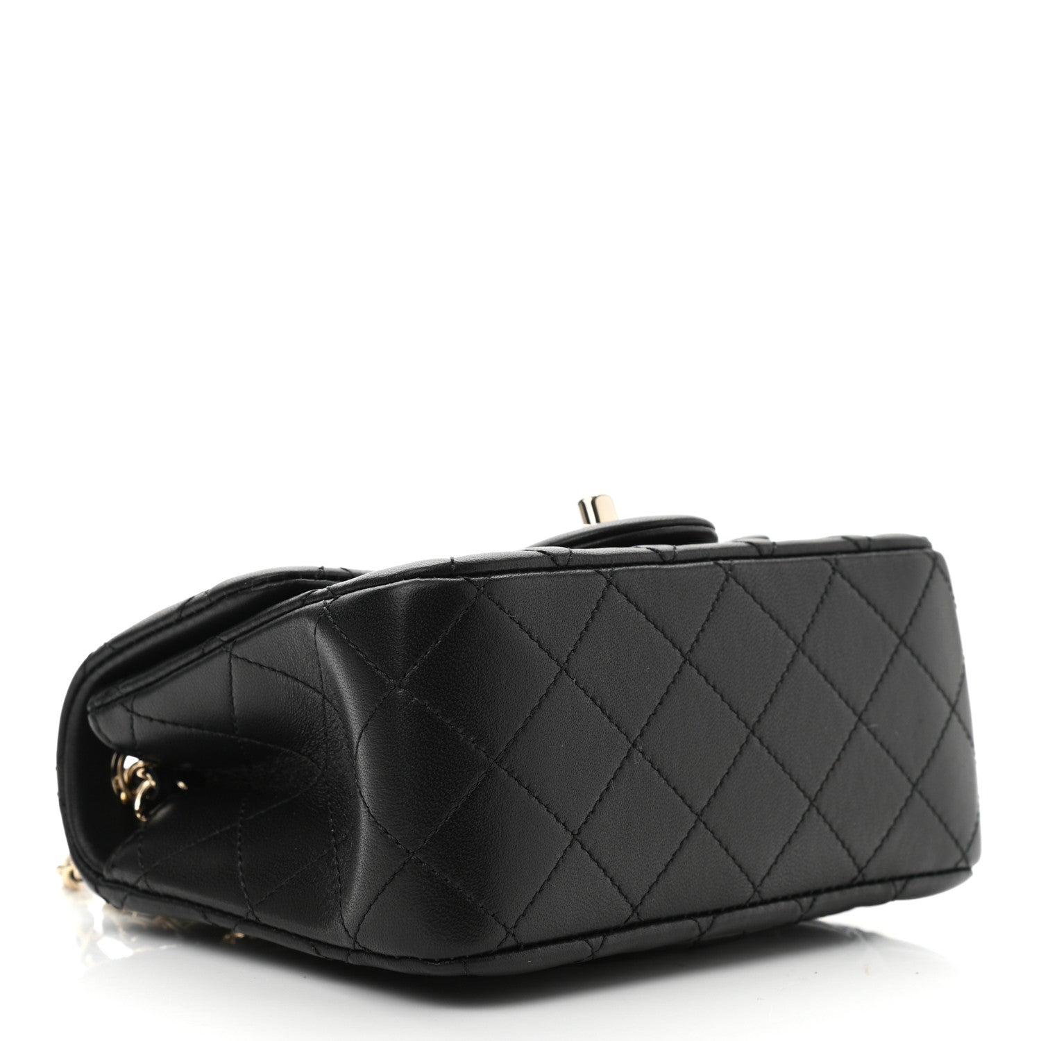 Chanel Lambskin Quilted Enamel Mini Pearl Crush Flap Black 4 of 11