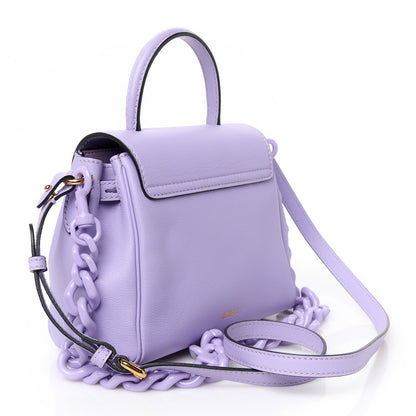 Versace Calfskin Small La Medusa Top Handle Handbag Lilac 3 of 11