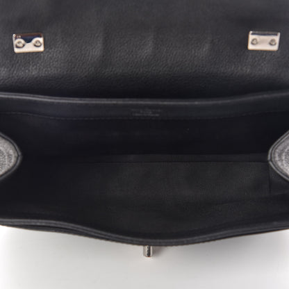 Louis Vuitton Calfskin Lockme II Chain Bag BB Black 5 of 10