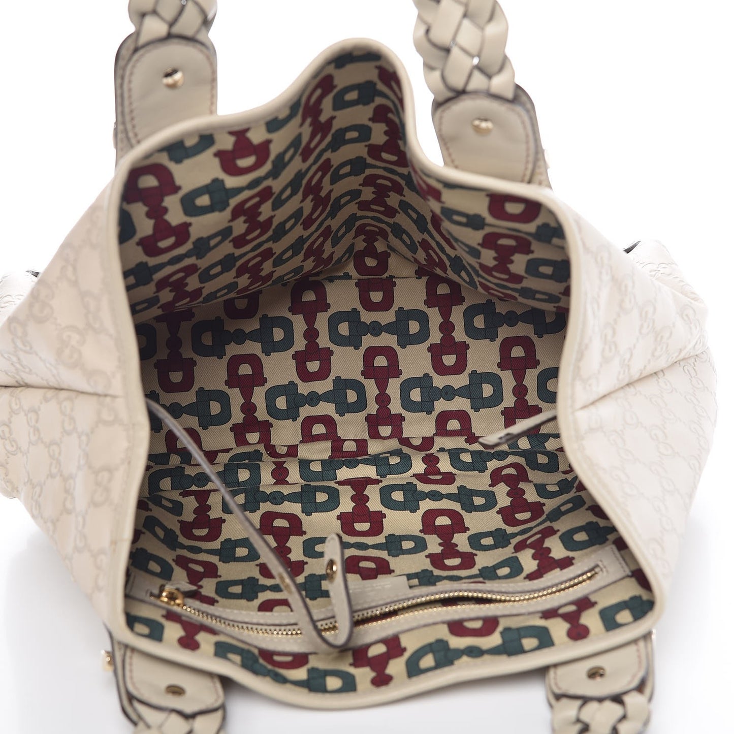 Guccissima Small Pelham Shoulder Bag Off White
