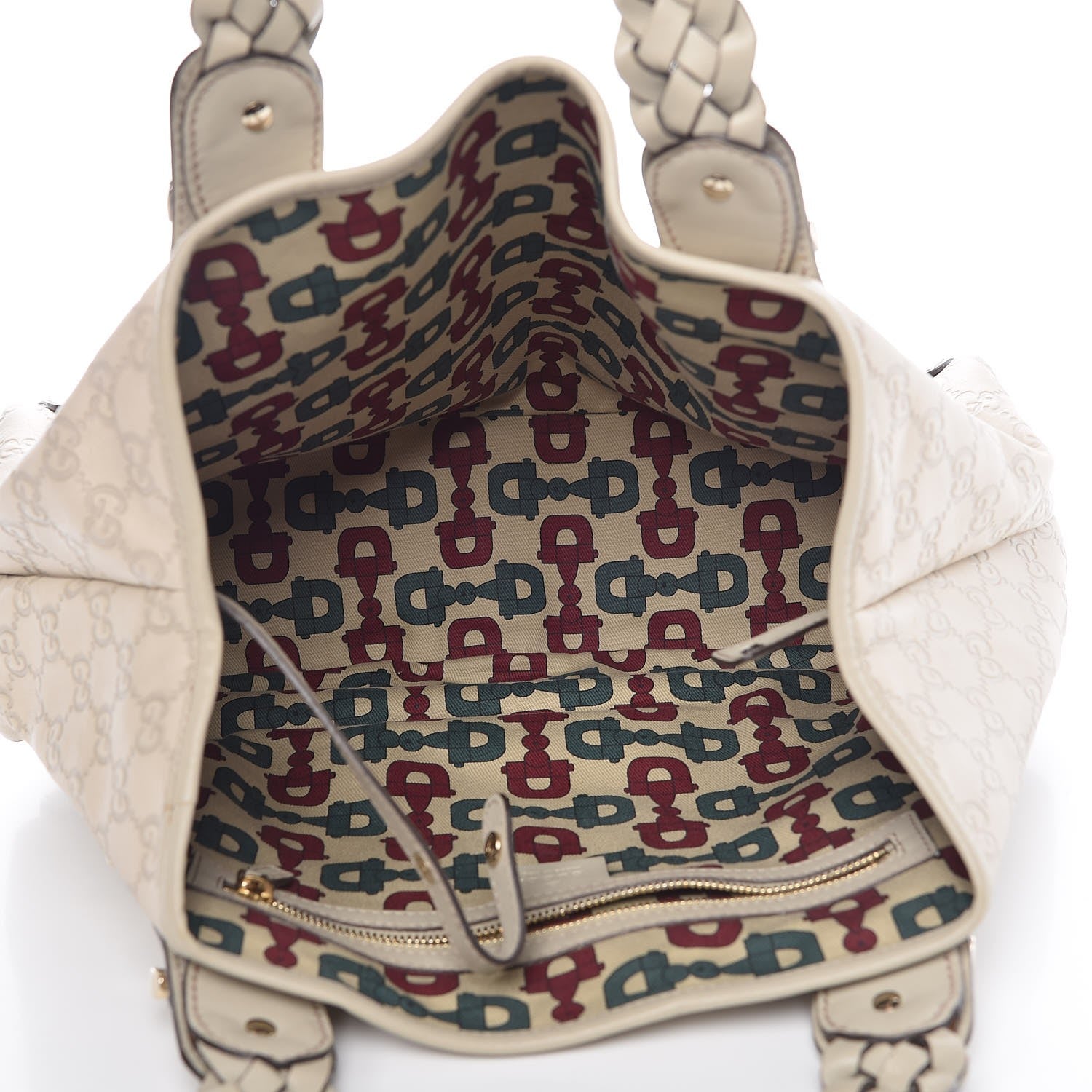 Gucci Guccissima Small Pelham Shoulder Bag Off White 5 of 10