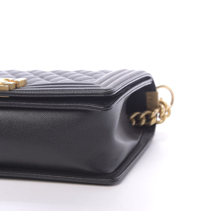 Chanel Caviar Quilted Medium Boy Flap Black 9 of 13