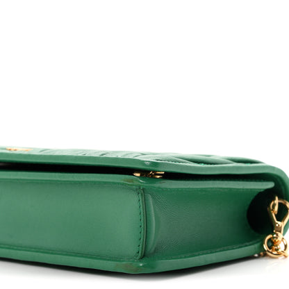 Miu Miu Nappa Matelasse Smartphone Holder With Chain Mango 10 of 10