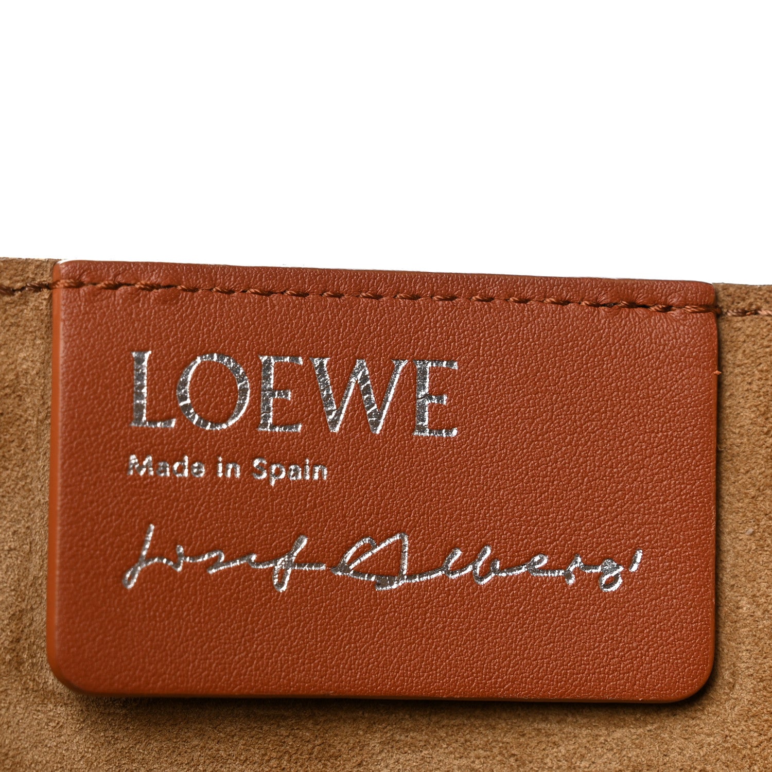 Loewe x Albers Calfskin Medium Puzzle Fold Tote Caramel Bright Green 6 of 11