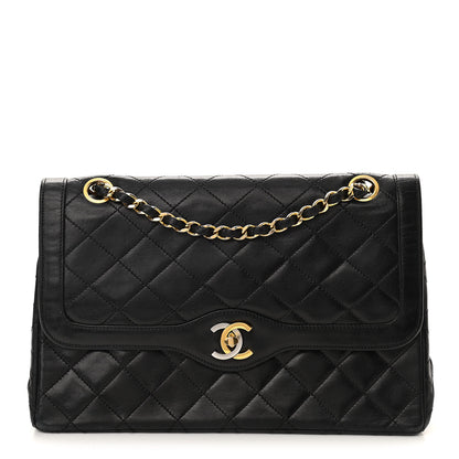 Chanel Lambskin Quilted Medium Double Flap Bag Black 1 of 11
