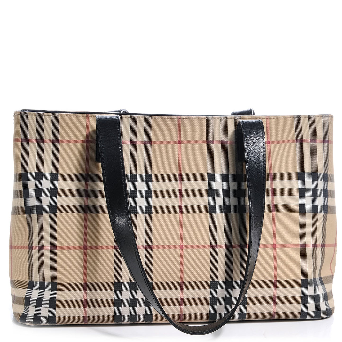 House Check Medium Tote Black