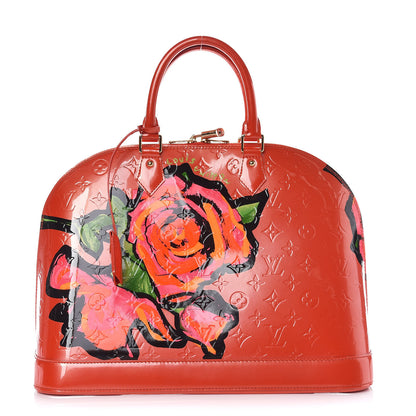 Louis Vuitton Vernis Roses Alma GM Orange Sunset 1 of 9