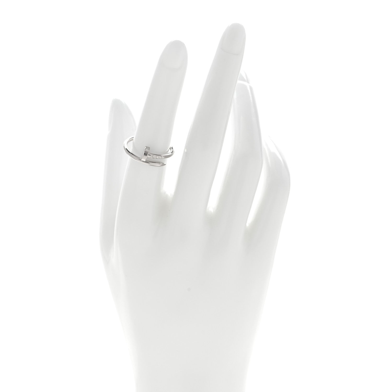 Cartier 18K White Gold Juste Un Clou Ring 51 5.75 2 of 4