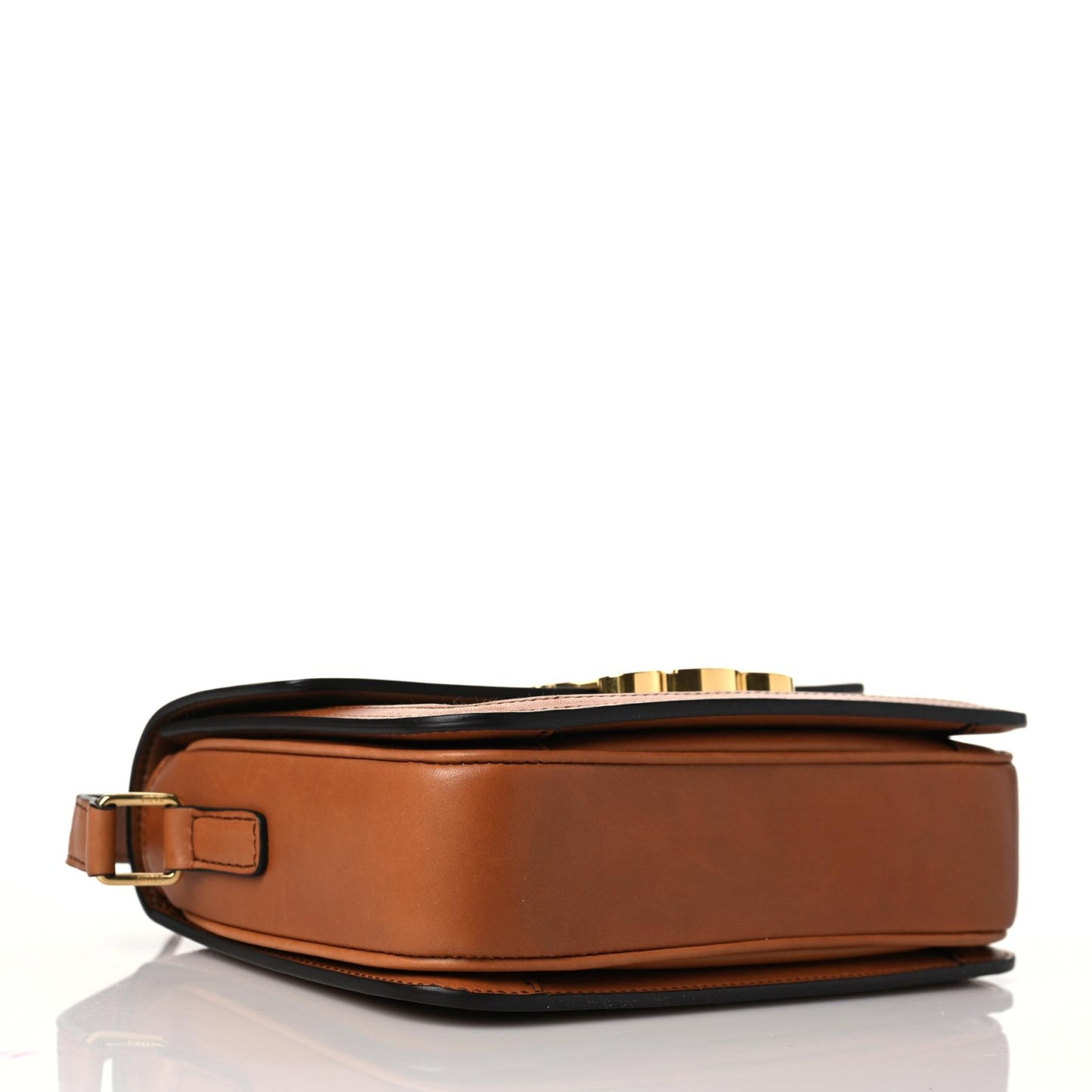 Textile Calfskin Classique Triomphe Bag Natural Tan