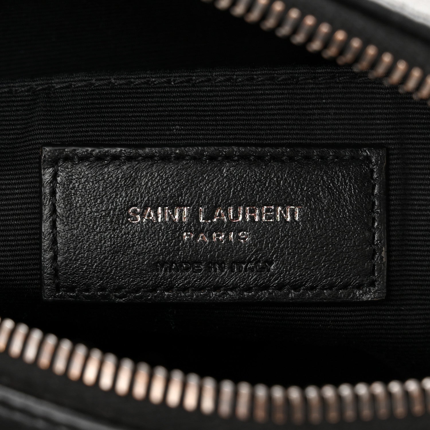 Saint Laurent Calfskin Matelasse Monogram Lou Camera Bag Black 6 of 11