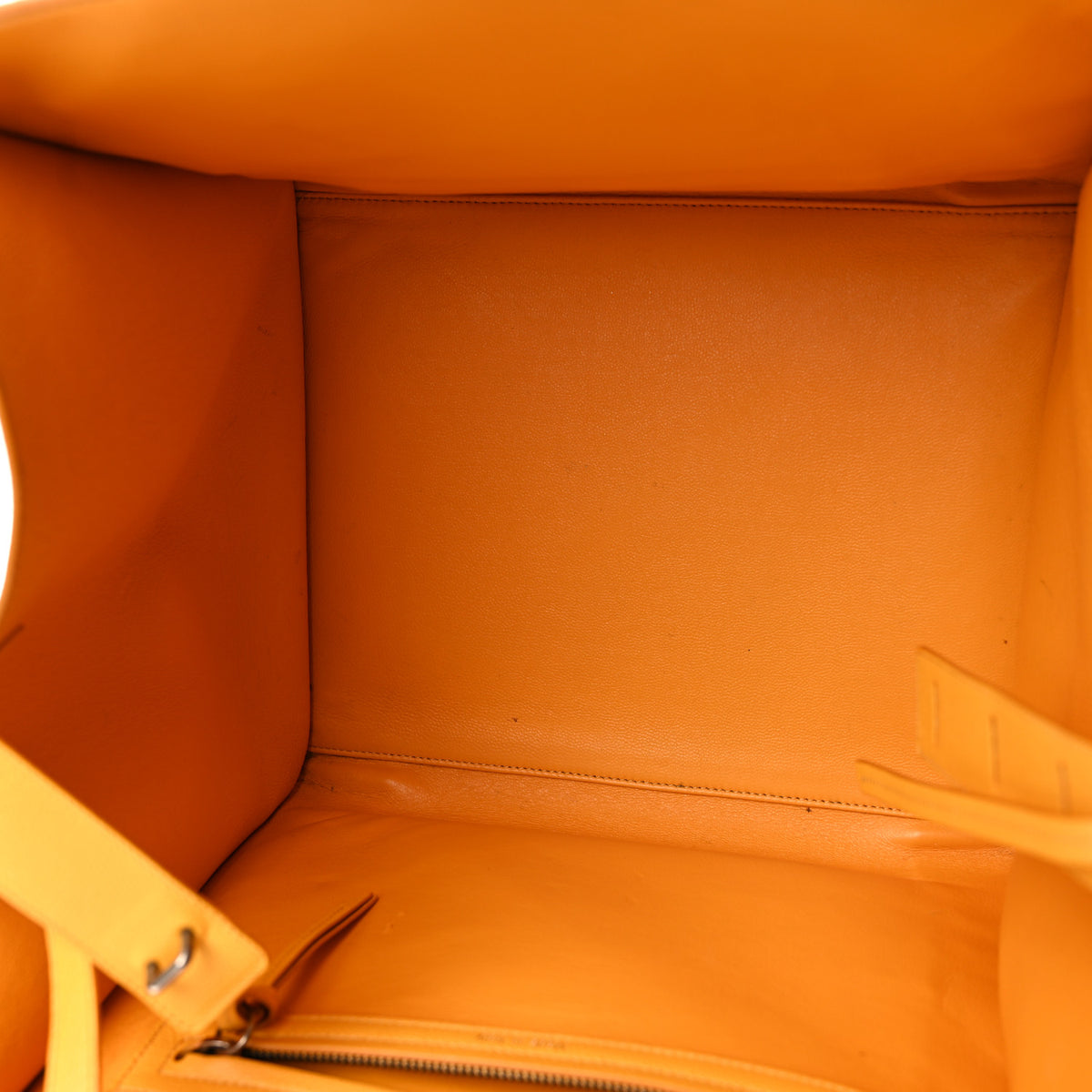 Celine Supple Calfskin Medium Phantom Luggage Yellow 5 of 14