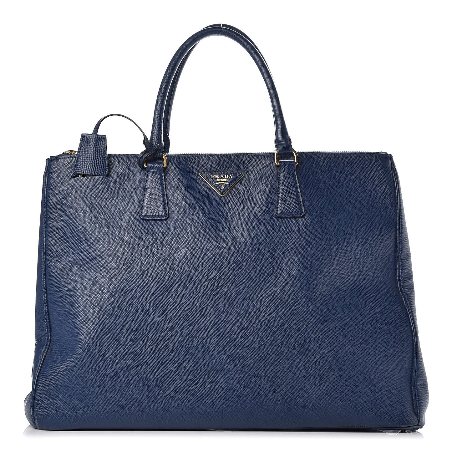 Saffiano Lux Extra Large Galleria Double Zip Tote Bluette