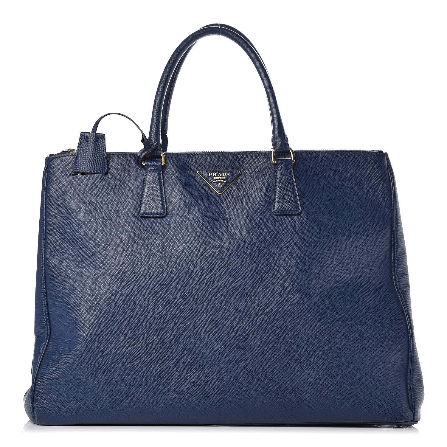 Prada Saffiano Lux Extra Large Galleria Double Zip Tote Bluette 1 of 21
