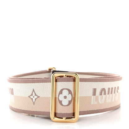 Louis Vuitton Jacquard Speedy Bandouliere 20 Shoulder Strap Beige Brown 2 of 4