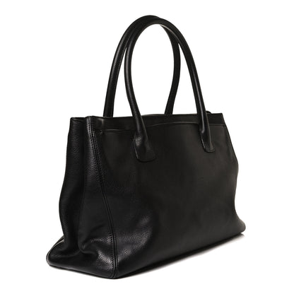 Chanel Calfskin Cerf Executive Shopper Tote Black 3 of 16
