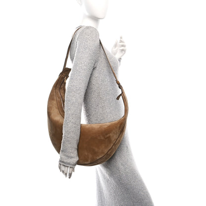 Khaite Suede Augustina Hobo Toffee 2 of 9