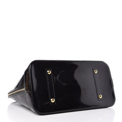Louis Vuitton Vernis Alma GM Noir Magnetique 4 of 13