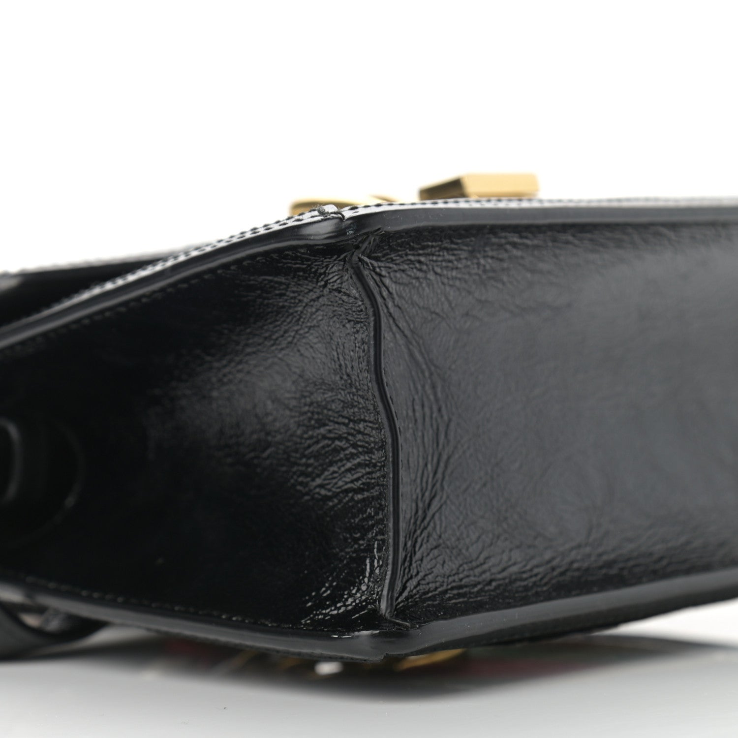Gucci Velvet GG Monogram Mini Sylvie Top Handle Bag Black 8 of 10