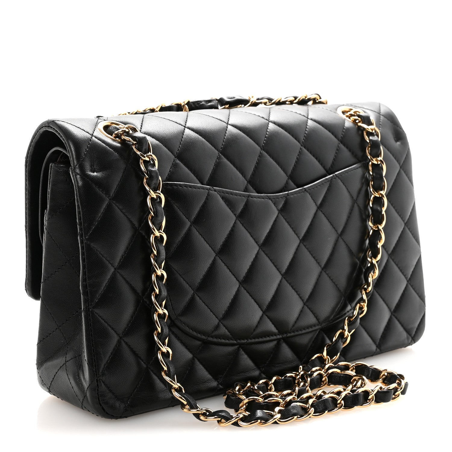 Chanel Lambskin Quilted Medium Double Flap Black 3 of 11