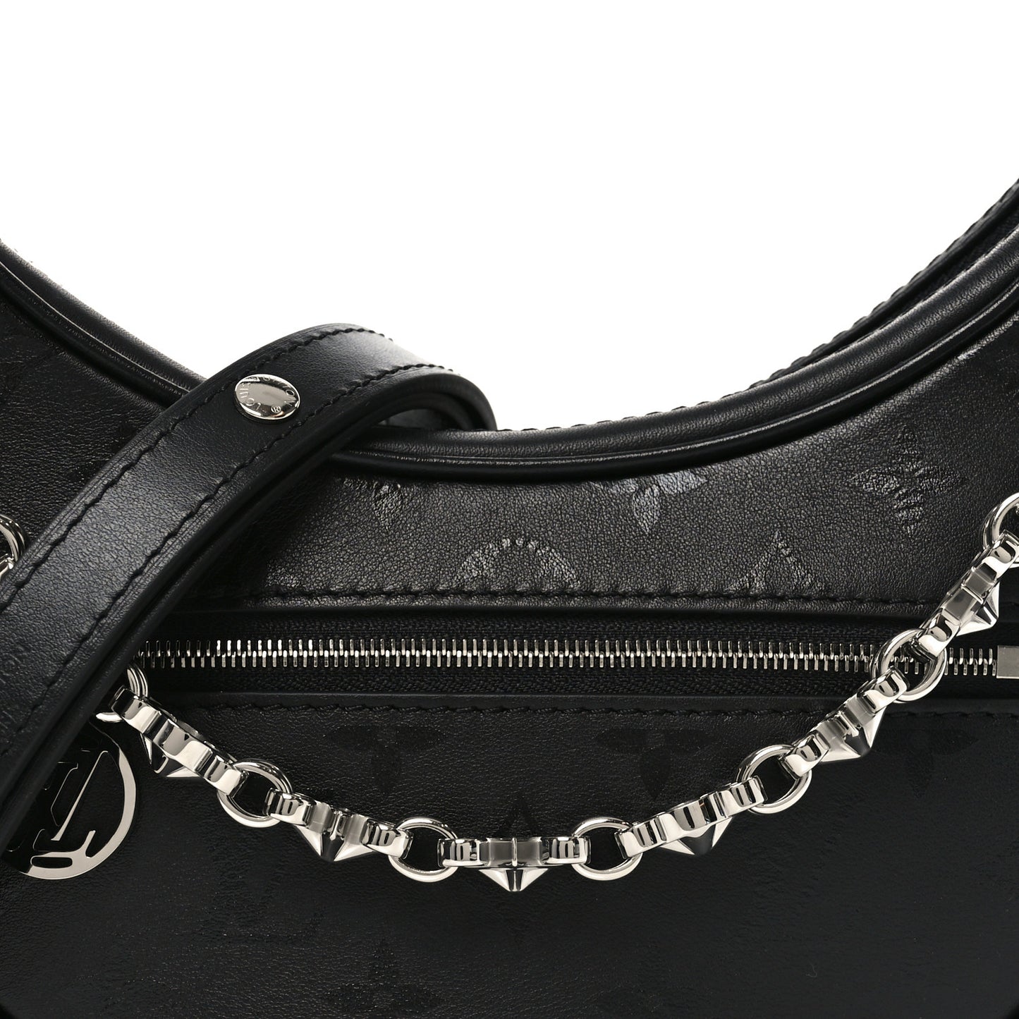 Calfskin Monogram Loop H27 Black