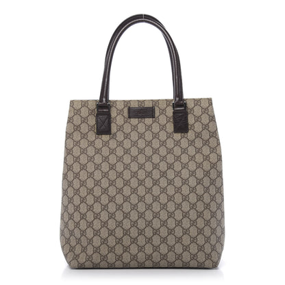 Gucci GG Plus Monogram Small Vertical Tote Dark Brown 1 of 10