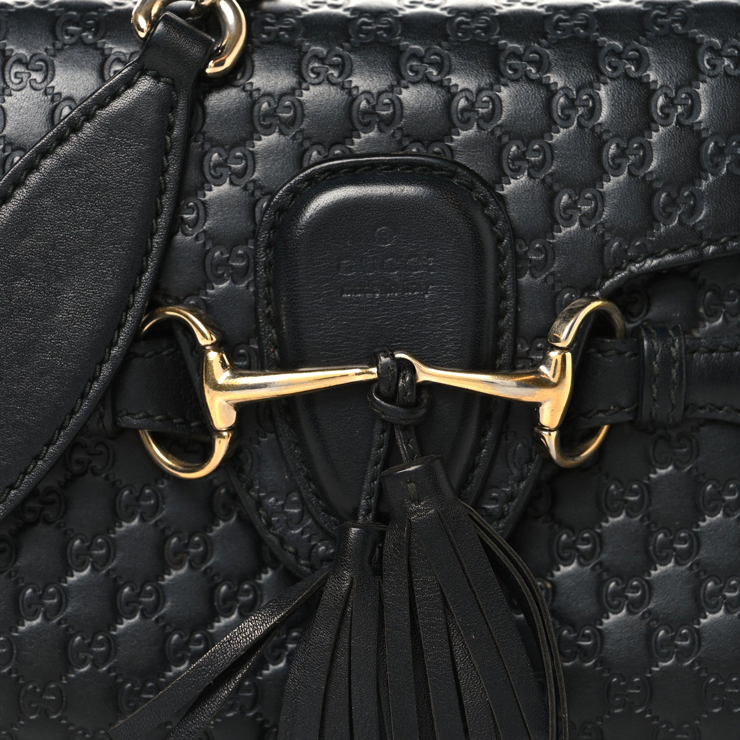 Gucci Soft Microguccissima Mini Emily Chain Shoulder Bag Black 8 of 11