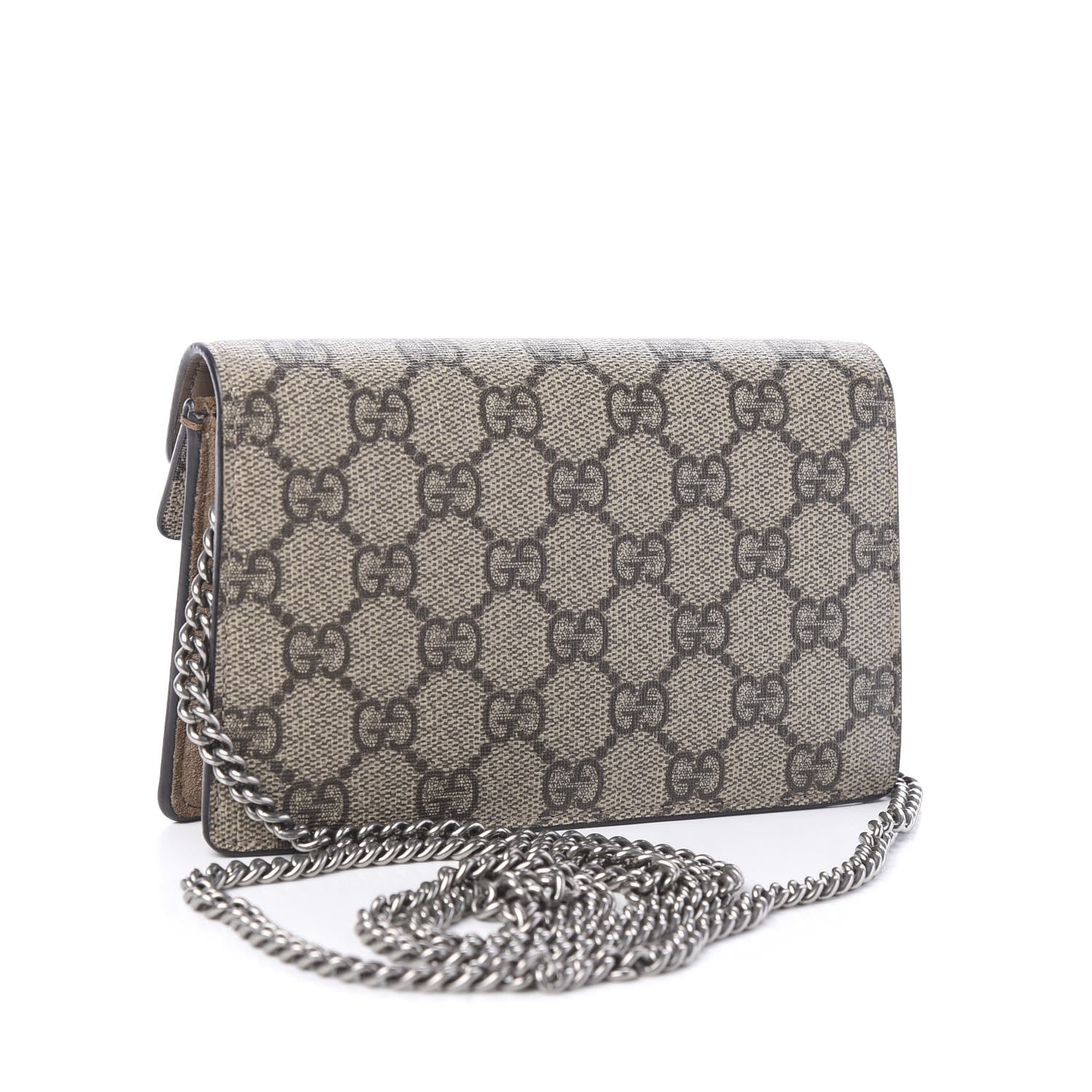 Gucci GG Supreme Monogram Super Mini Dionysus Shoulder Bag Taupe 2 of 10