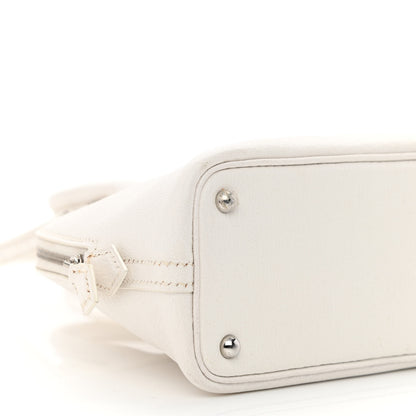 Hermes Chevre Mysore Mini 1923 Bolide White 9 of 14