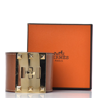 Hermes Barenia Kelly Extreme Dog Bracelet S Fauve 5 of 5