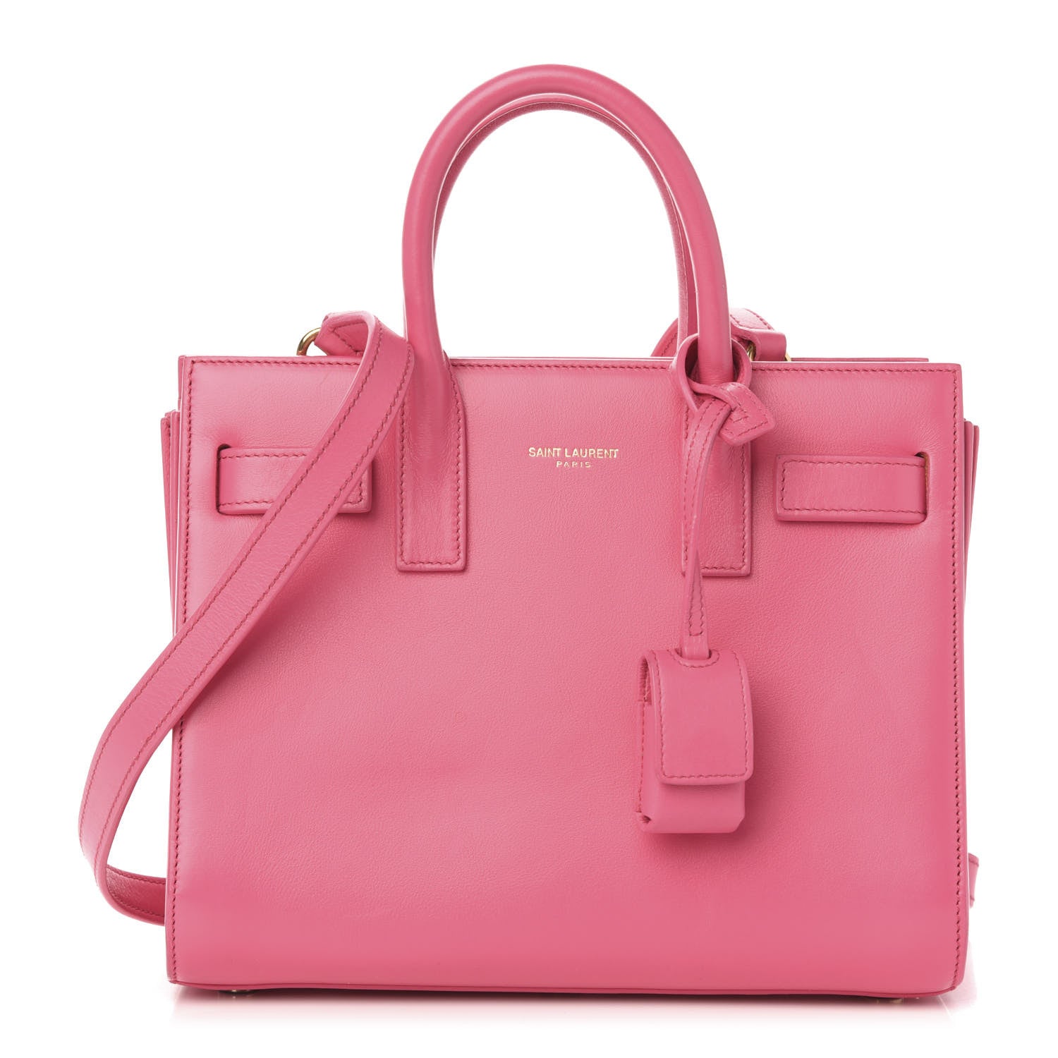 Saint Laurent Calfskin Nano Sac De Jour Rose Clair 1 of 9