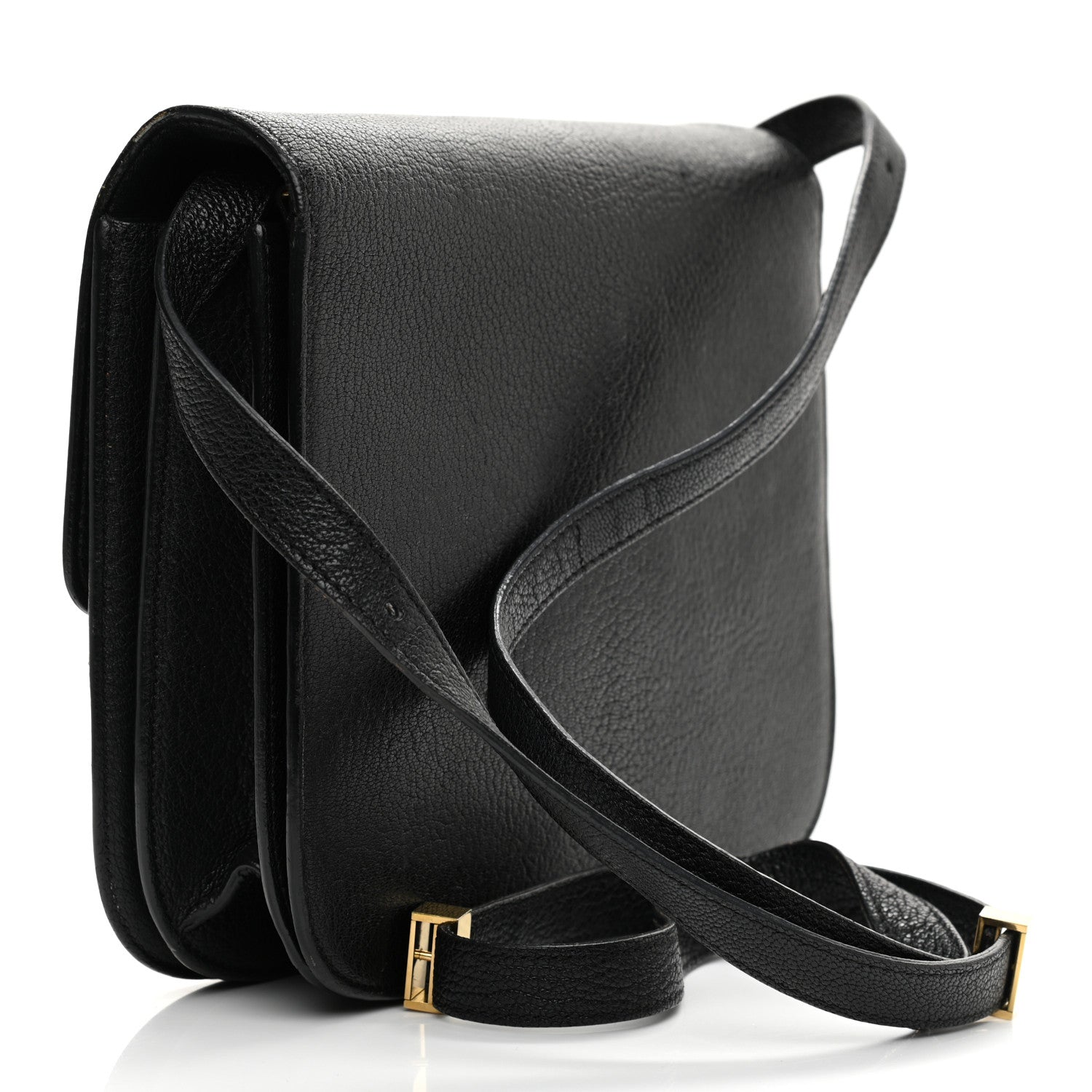 Celine Goatskin Medium Classic Box Flap Bag Black 5 of 13