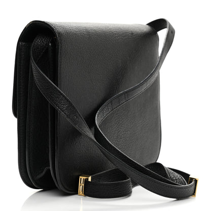 Celine Goatskin Medium Classic Box Flap Bag Black 5 of 13