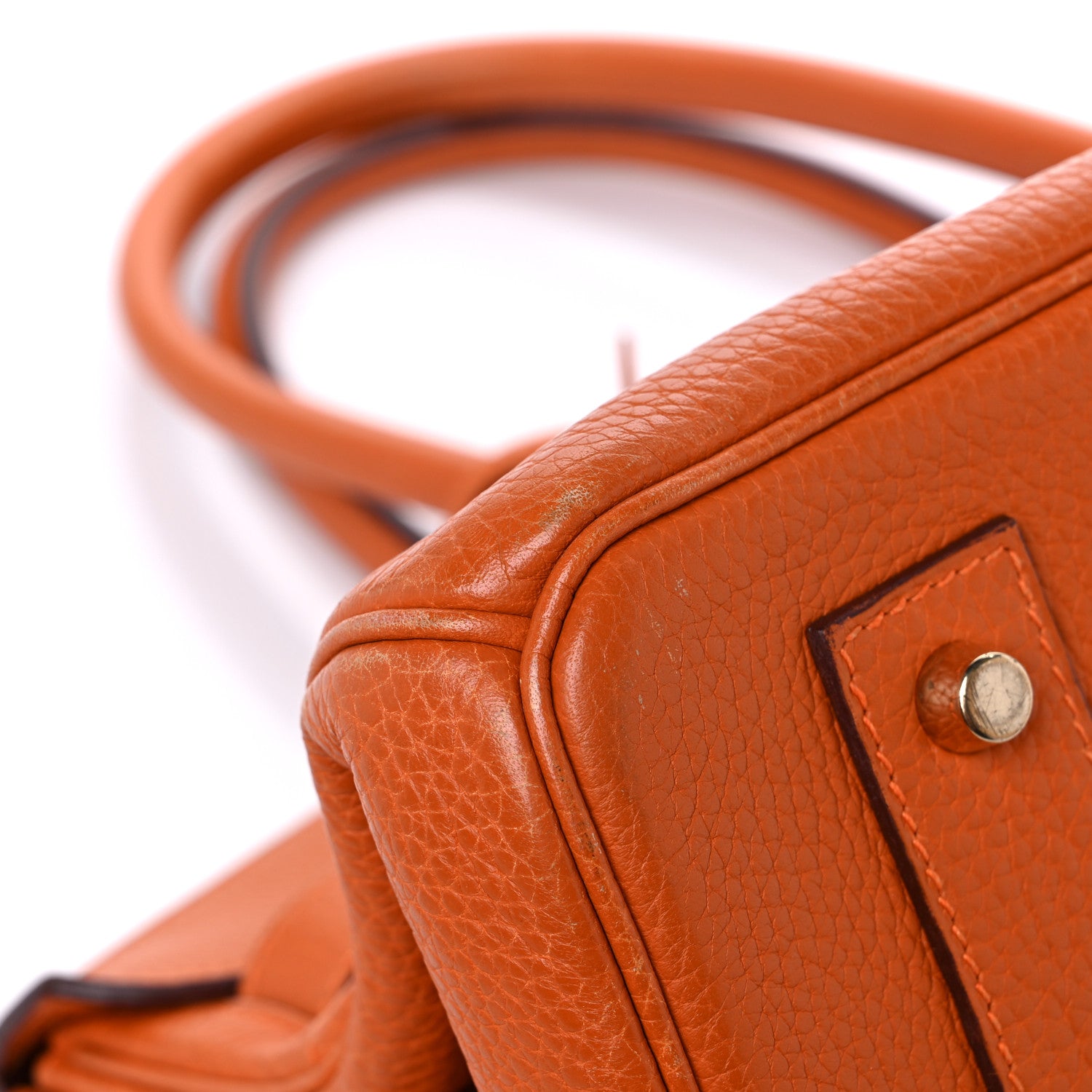 Hermes Taurillon Clemence JPG Birkin 42 Orange 8 of 24