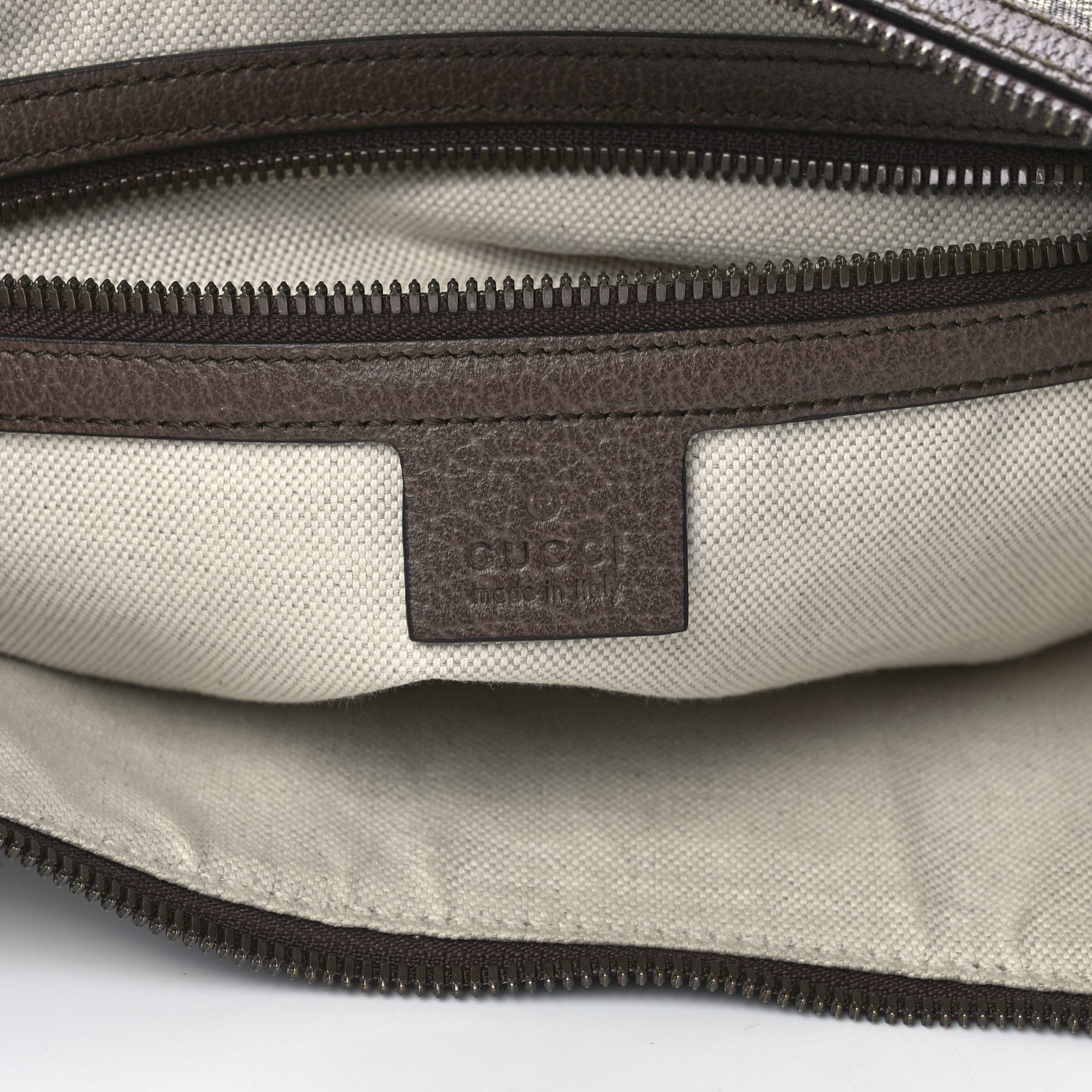 Gucci GG Supreme Monogram Web Small Ophidia Half Moon Hobo Brown 5 of 12