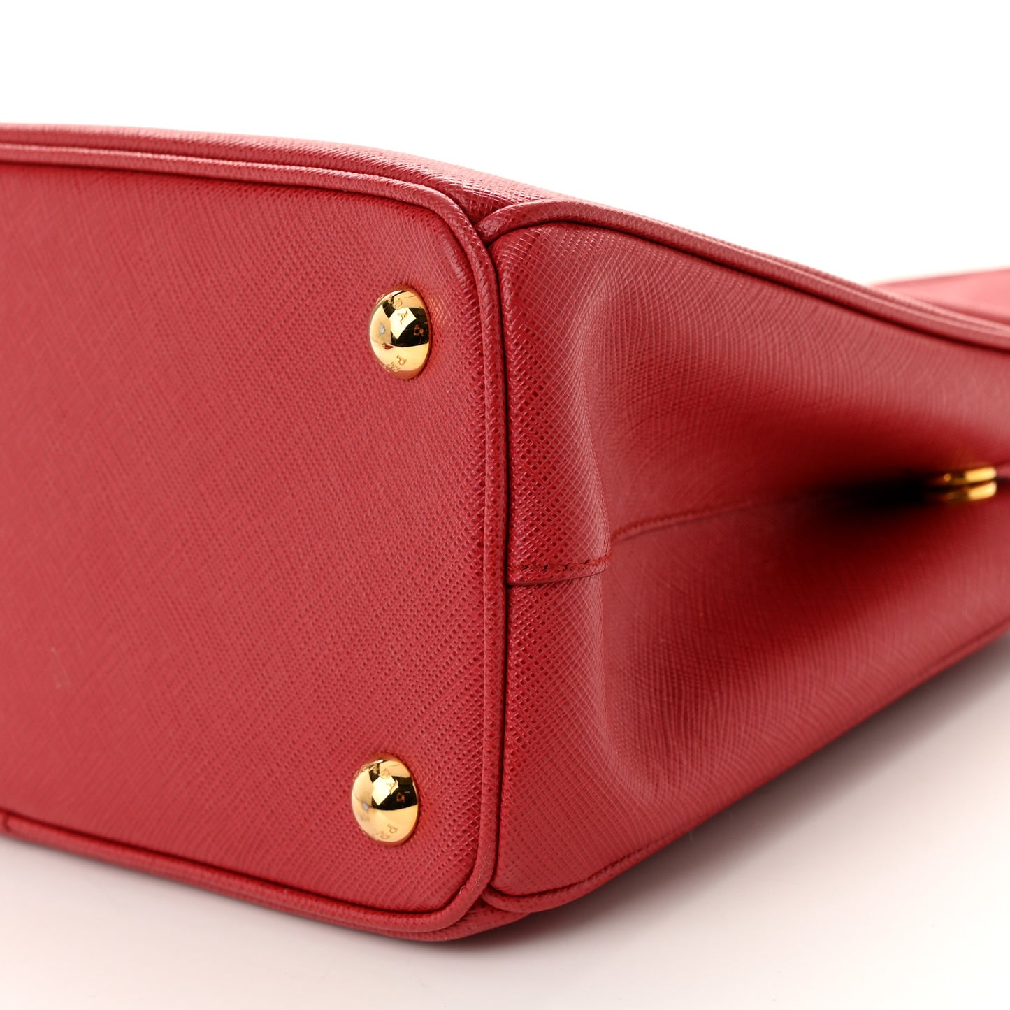 Saffiano Small Galleria Double Zip Tote Fuoco