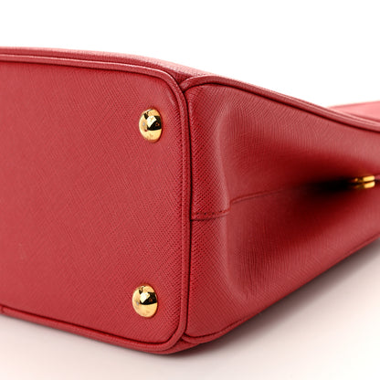 Prada Saffiano Small Galleria Double Zip Tote Fuoco 9 of 10