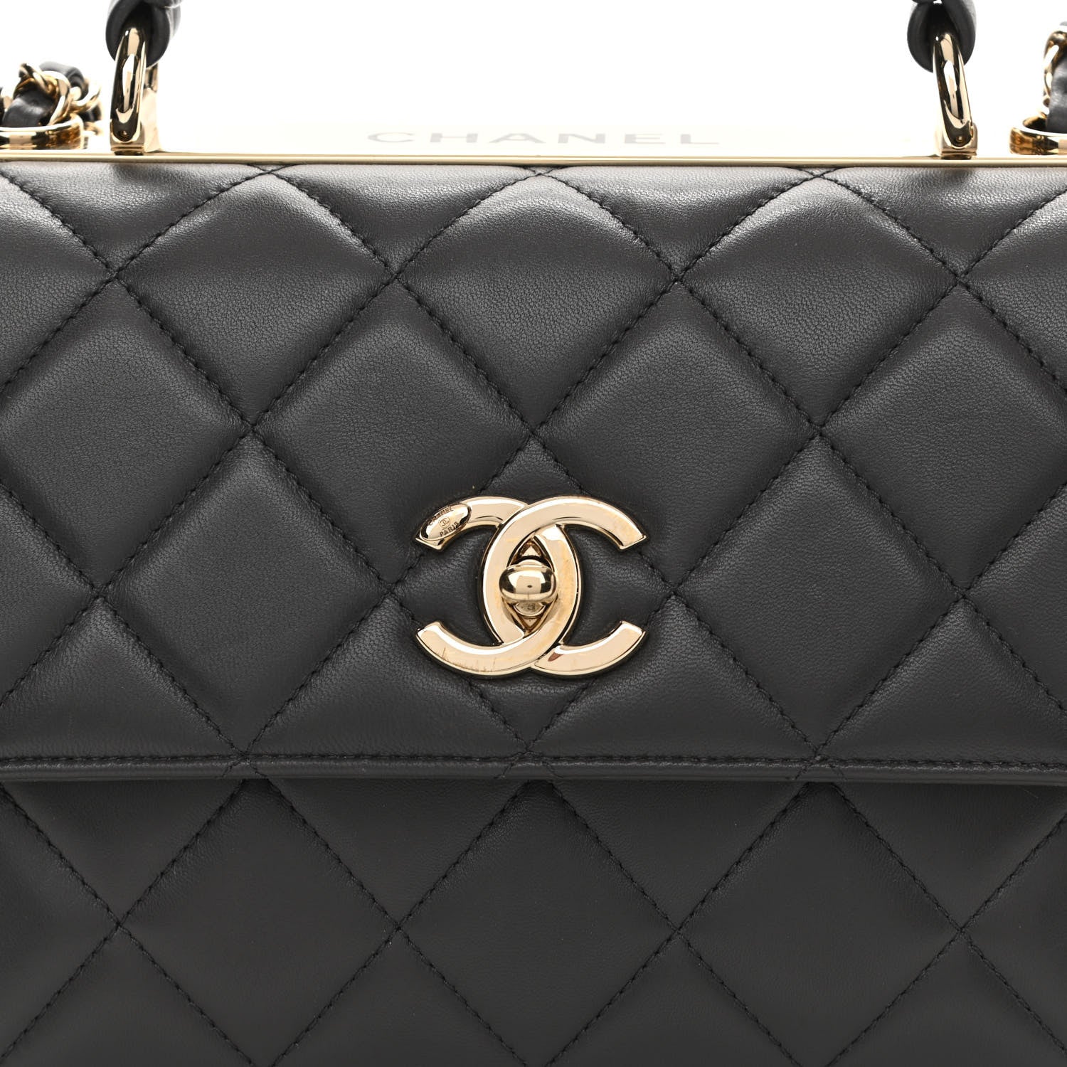Chanel Lambskin Quilted Small Trendy CC Flap Dual Handle Bag Grey 7 of 13