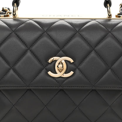 Chanel Lambskin Quilted Small Trendy CC Flap Dual Handle Bag Grey 7 of 13