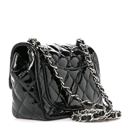 Chanel Patent Calfskin Quilted Mini Square Flap Black 3 of 11