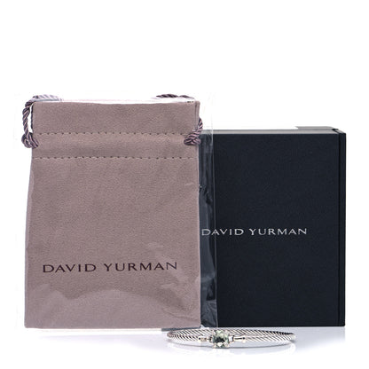 David Yurman Sterling Silver Prasiolite Diamond 8mm Chatelaine Bracelet 12 of 12