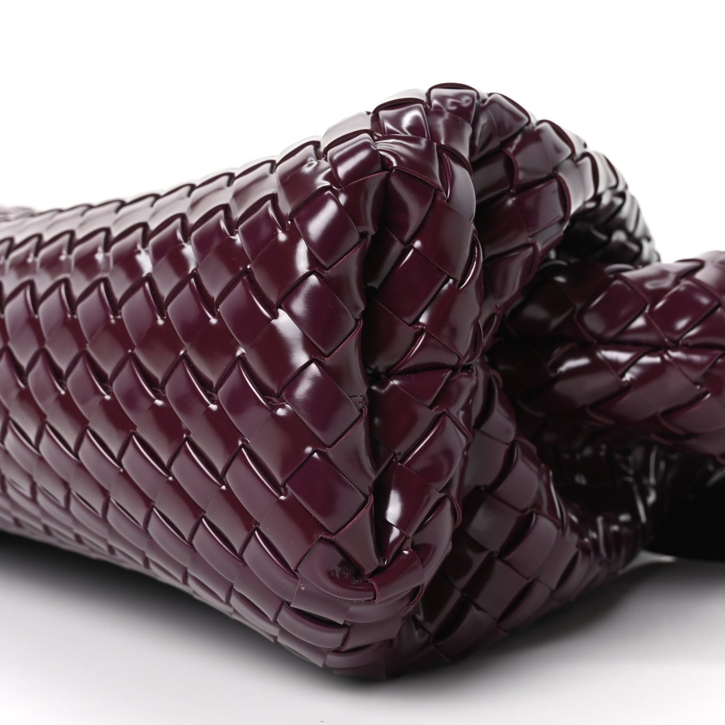 Polished Nappa Intrecciato Small Padded The Handle Tote Mystic