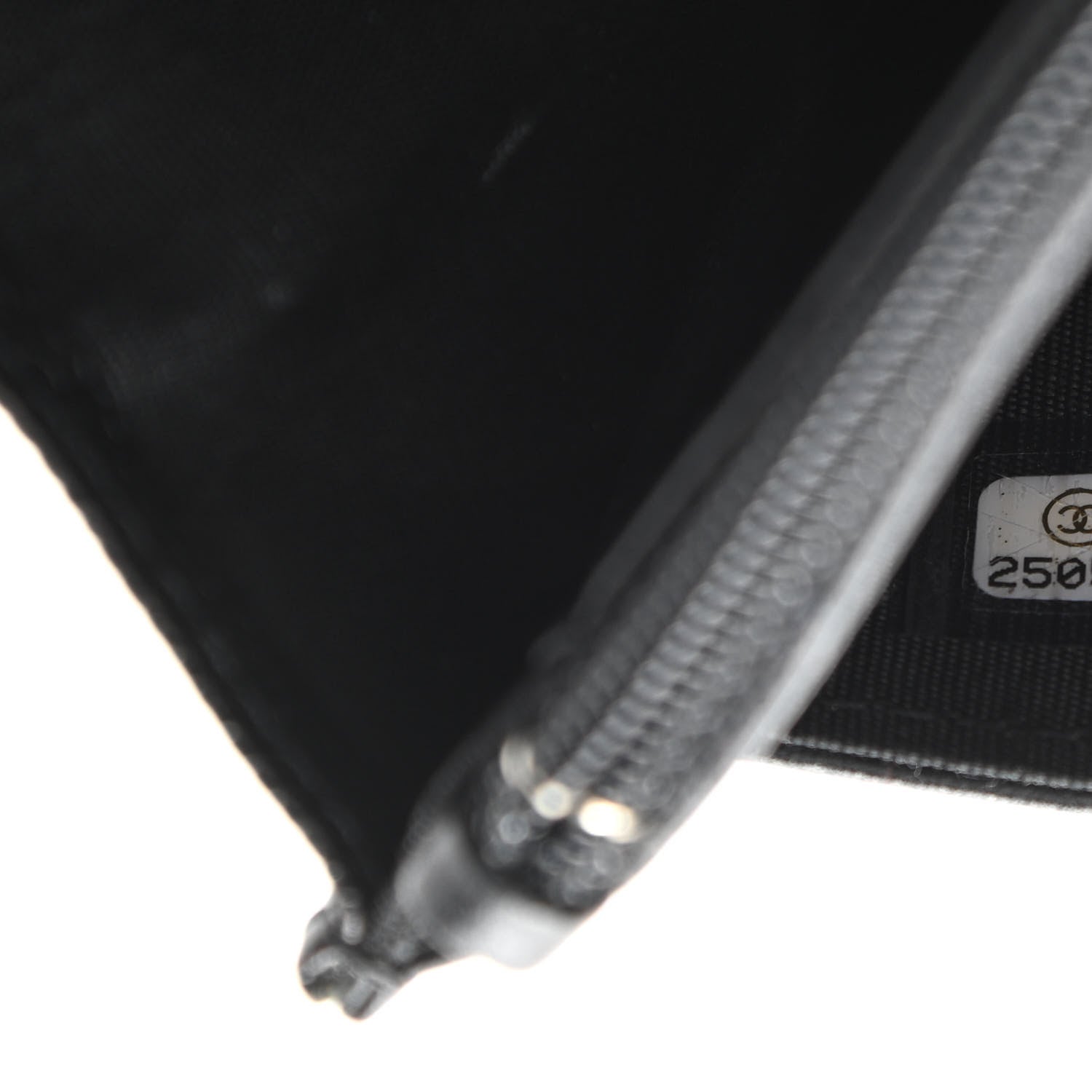 Chanel Caviar Chevron Quilted Boy Wallet On Chain WOC Black 7 of 10
