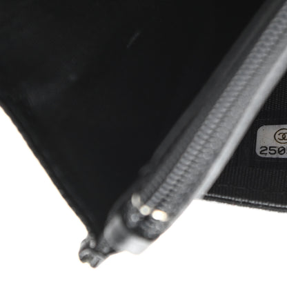 Chanel Caviar Chevron Quilted Boy Wallet On Chain WOC Black 7 of 10