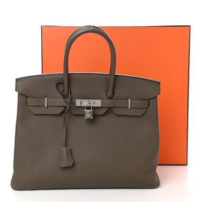Hermes Togo Birkin 35 Eucalyptus 12 of 12