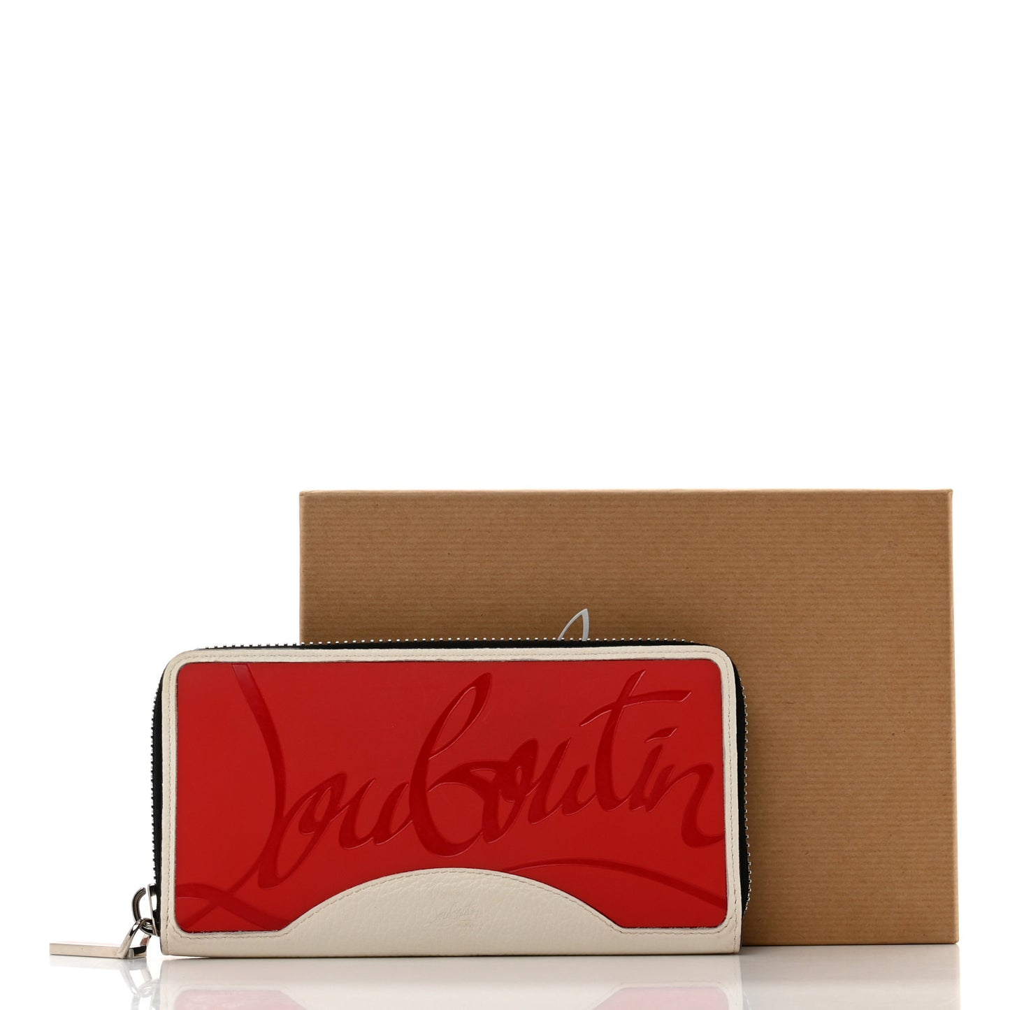 Calfskin Panettone Zip Around Wallet Loubi Snow