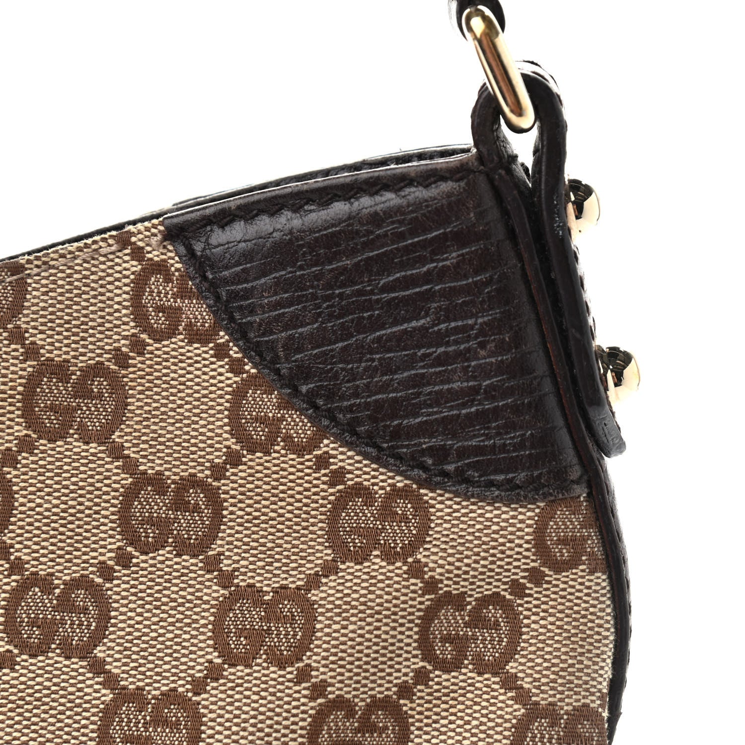 Gucci Monogram Hasler Hobo Dark Brown 12 of 17