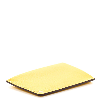 Hermes Evercolor Sellier Card Holder Jaune Ambre 4 of 8