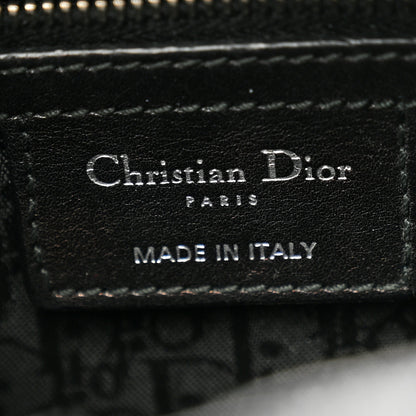 Christian Dior Lambskin Cannage Bow Medium Lady Dior Black 6 of 14